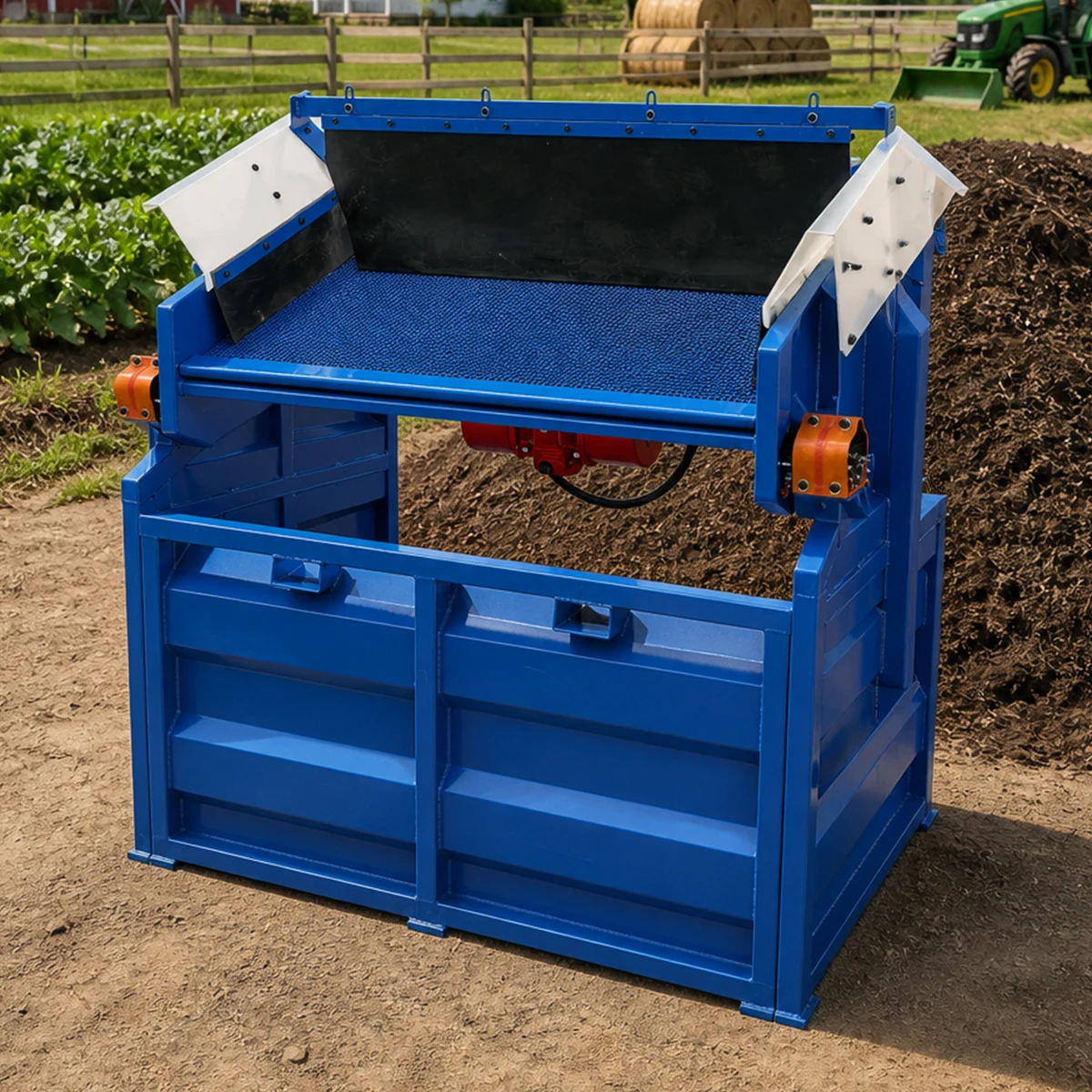 Engine 5.5  60tph EPA Compost Vibrating Screen Top Soil Screener Sand Sieve Agriculture Machinery & Equipment