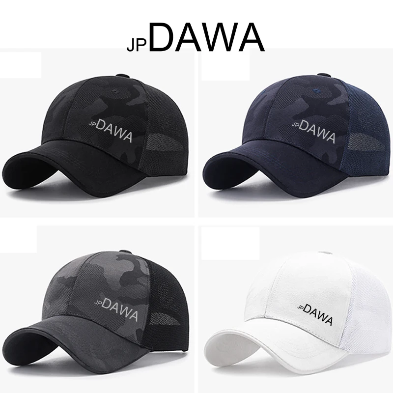 JP Dawa Summer Fishing New Sunshade Hat Breathable Mesh Hat Men's and Women's Outdoor Baseball Hat Minimalist Riding Sun Hat