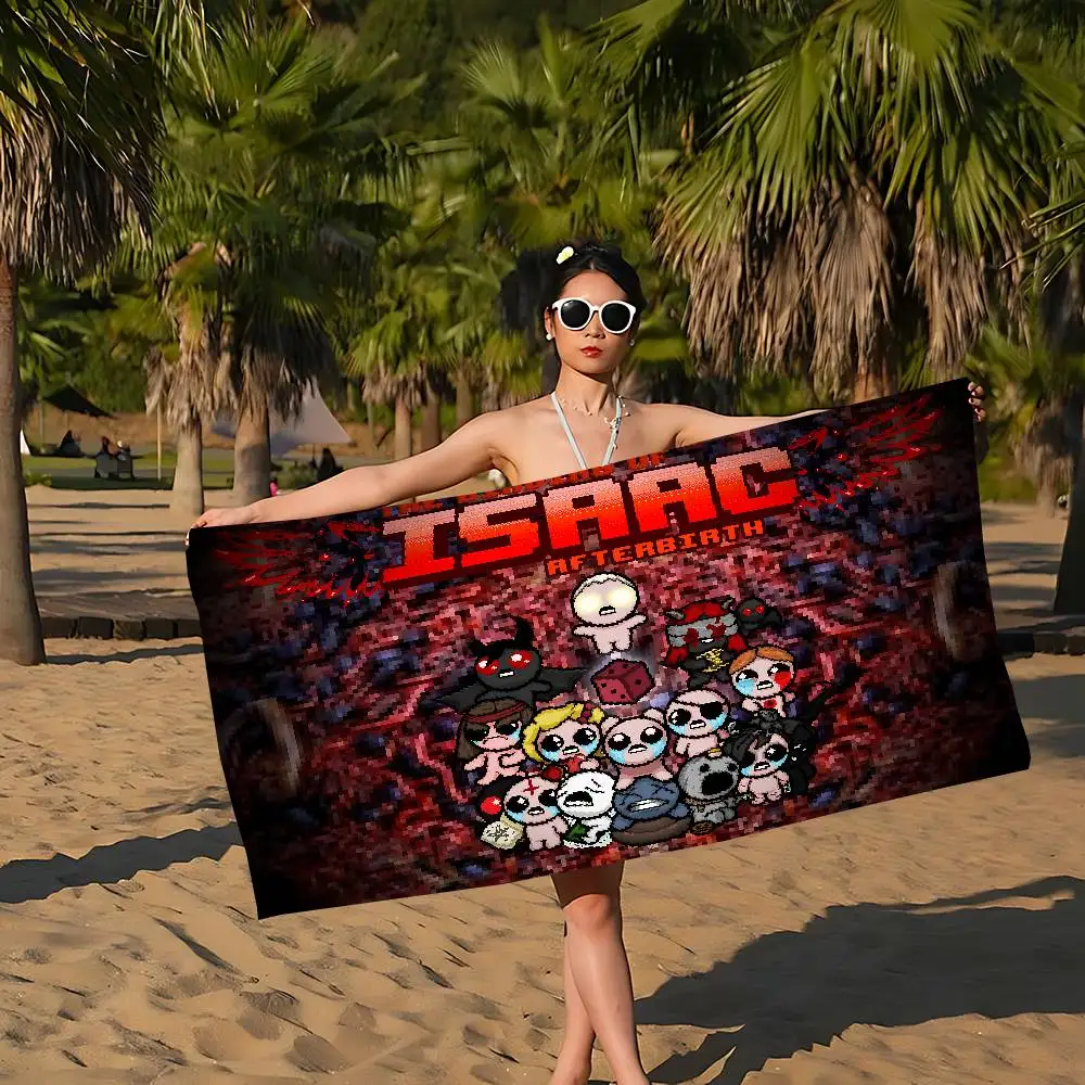 T-The Binding Of Isaac Beach Towel Colorful Bath Towels for Girl Microfiber Quick Dry Custom Sand Free Beach Yoga Spa Gym Pool