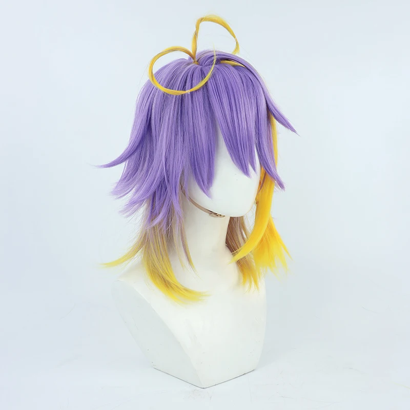 Peluca de Cosplay Virtual YouTube Vtuber Aster Arcadia, accesorios para fiesta de Carnaval y Halloween, pelo sintético de fibra resistente al calor + gorro de peluca