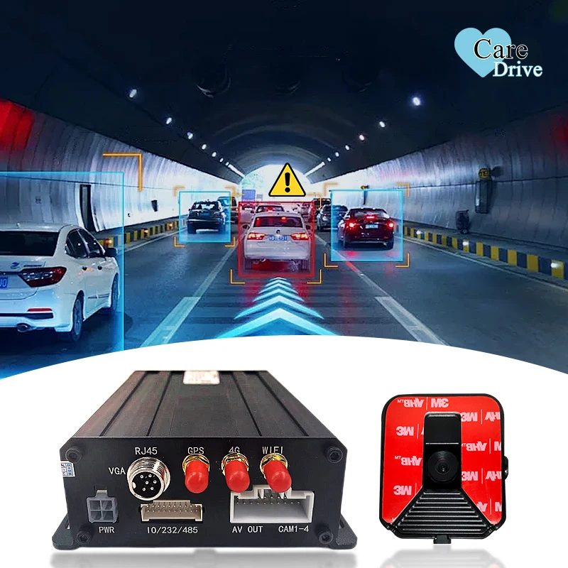 CareDrive MR910-A 720P 1080P 4CH Fleet Platform AI Mobiel DVR-systeem ADAS Antibotsing Veiligheid Rijbewakingssystemen