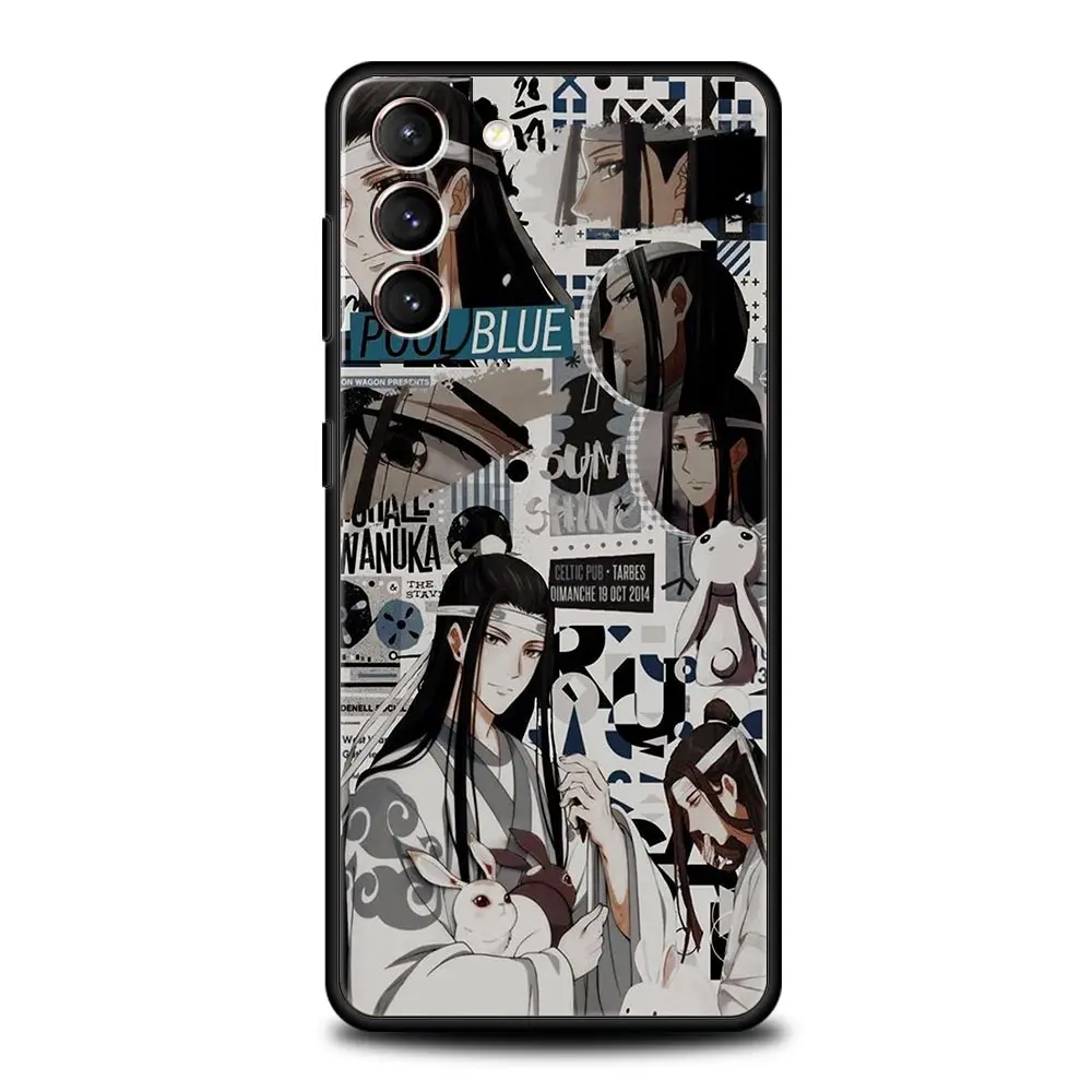 Anime Mo Dao Zu Shi MDZS Phone Case For Samsung Galaxy S22 S21 S20 Ultra FE 5G S10E S10 S9 S24 Plus S23 Cover Black
