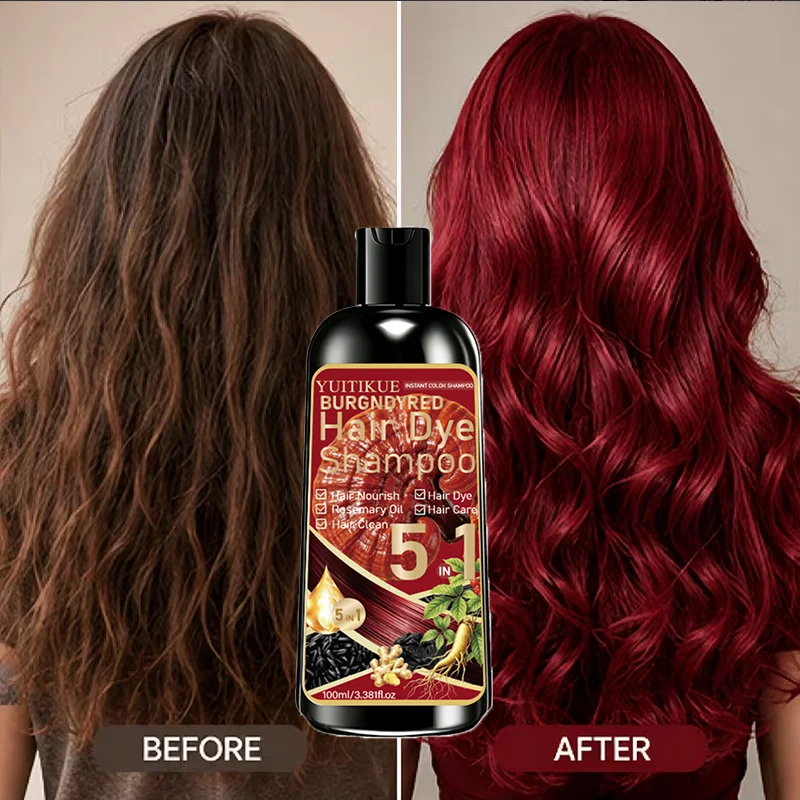 YUITIKUE 인스턴트 버건디 레드 헤어 염색 샴푸 - Hair Spray Color 리뷰 및 가격