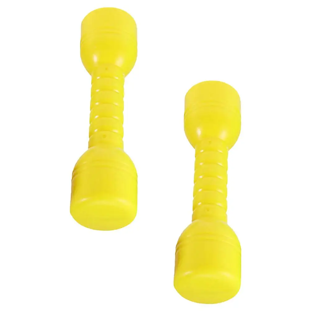 2 Pcs Children's Dumbbell Dumbbells Exercise Kids Barbells Plastic Abs for Kindergarten Fitness