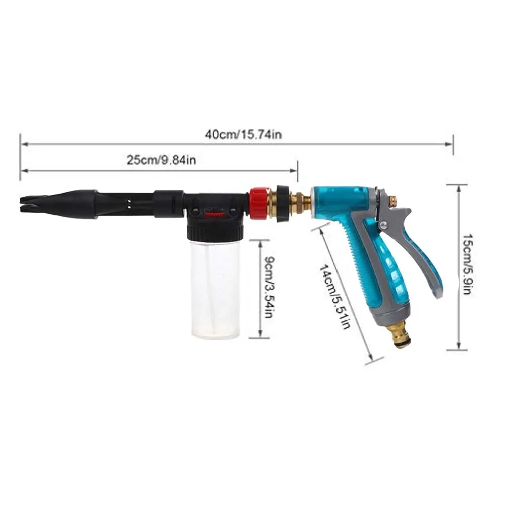2 in 1 Car Cleaning Foam Spray Pistol 100ml with Thick Foam Generator and Quick Connector for Simple Attachment