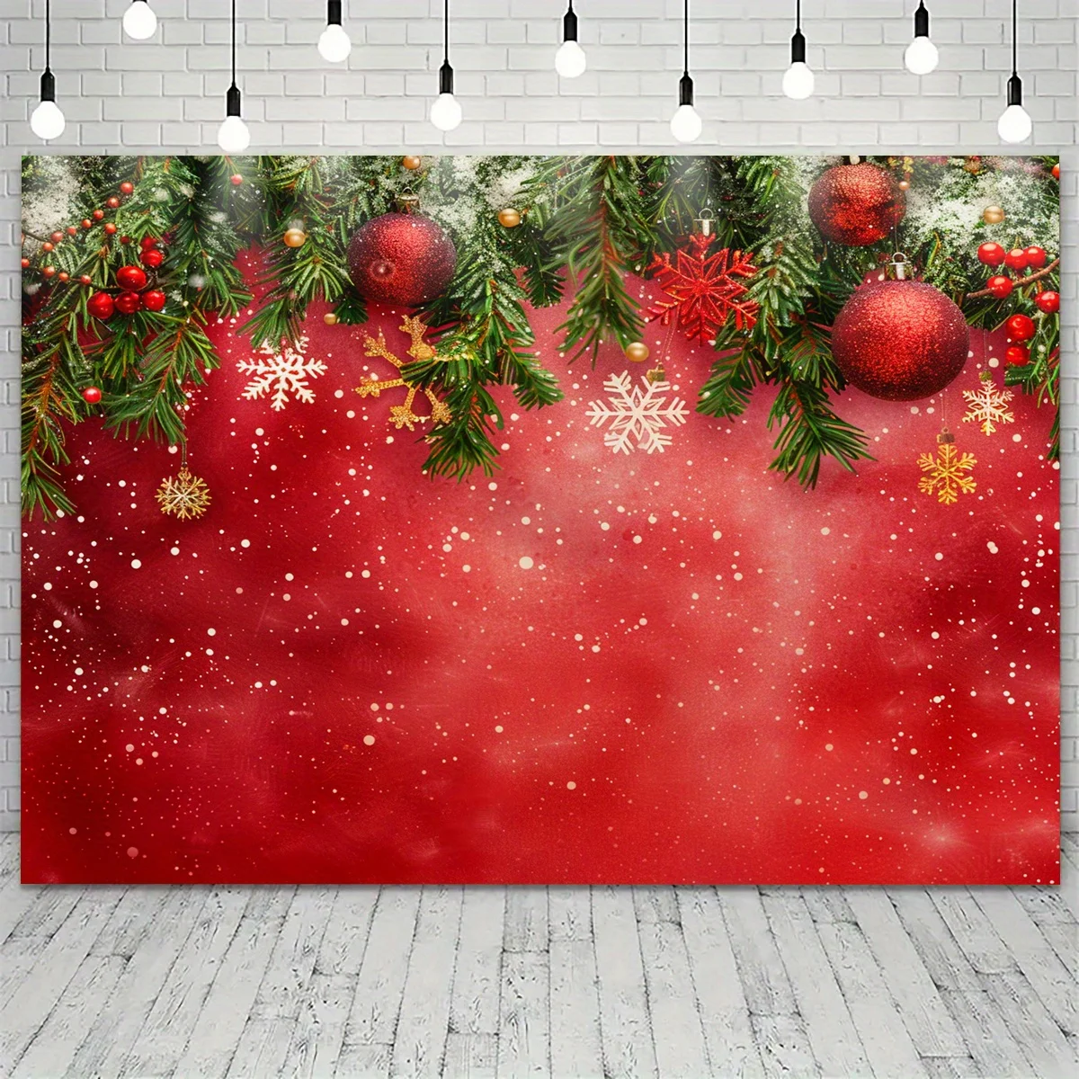 1 Christmas Winter Wonderland Background - Holiday Photography Background - Suitable for Room and Garden Decoration