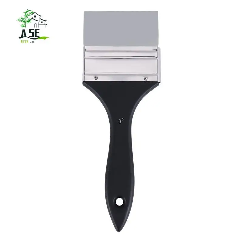 

A05E-Silicone Color Shaper Brush Wide Firm Flat Silicone Paint Brush Flexible Acrylic And Water Based Painting Tool