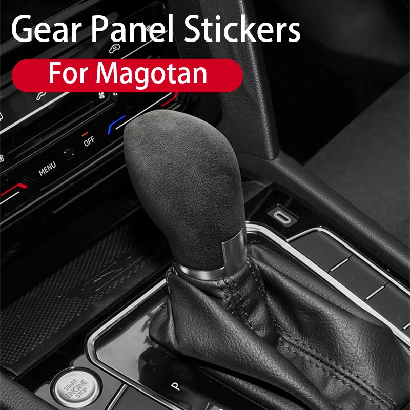 For Volkswagen Magotan CC 2017-2024 Suede Central Control Panel Cover Non-Slip Gear Shift Knob Cover Decoration Accessories