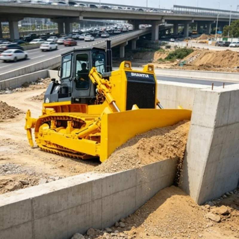 SD08YS Crawler Bulldozer Dozer Earthmoving Equipment 80HP Compact Dozer Machine for Small Construction Project Work Use