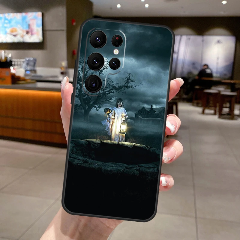 Annabelle film d'horreur coque de téléphone pour Samsung Galaxy S25 S24 S22 S21 Ultra S23 FE S9 S10 S20 Plus S25 FE couverture souple