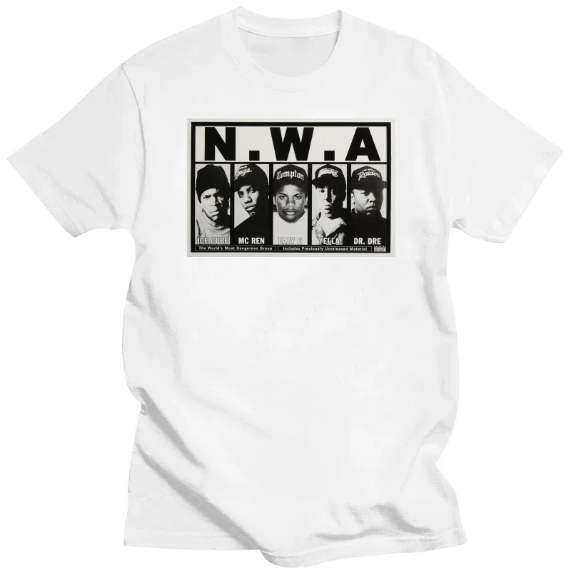 NWA Dr. Dre Eazy E DJ Yella MC Ren New S-5XL N.W.A. Hip Hop Rap Men's Cotton T-SHIRT  oversized t shirt  streetwear  harajuku