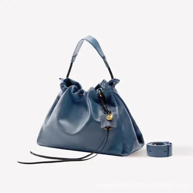 S 2026 Handbags Commuting Shoulder Bags Large Capacity Tote Bags Fashionable and Simple Drawstring Bags Popular birthday gift