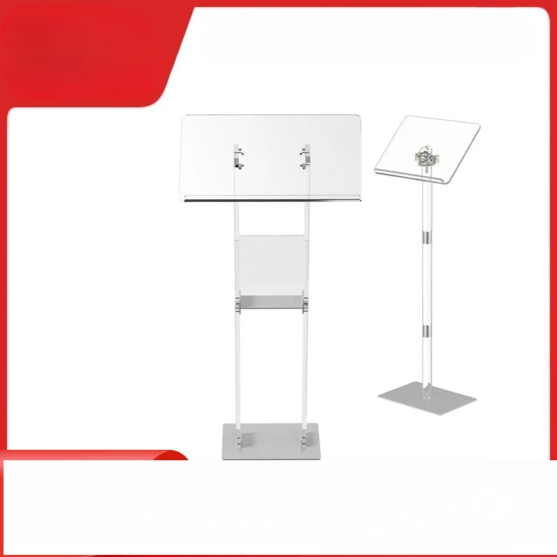 

Acrylic podium Customized transparent speaking table Church classroom Presiding table Plexiglass craft conference table