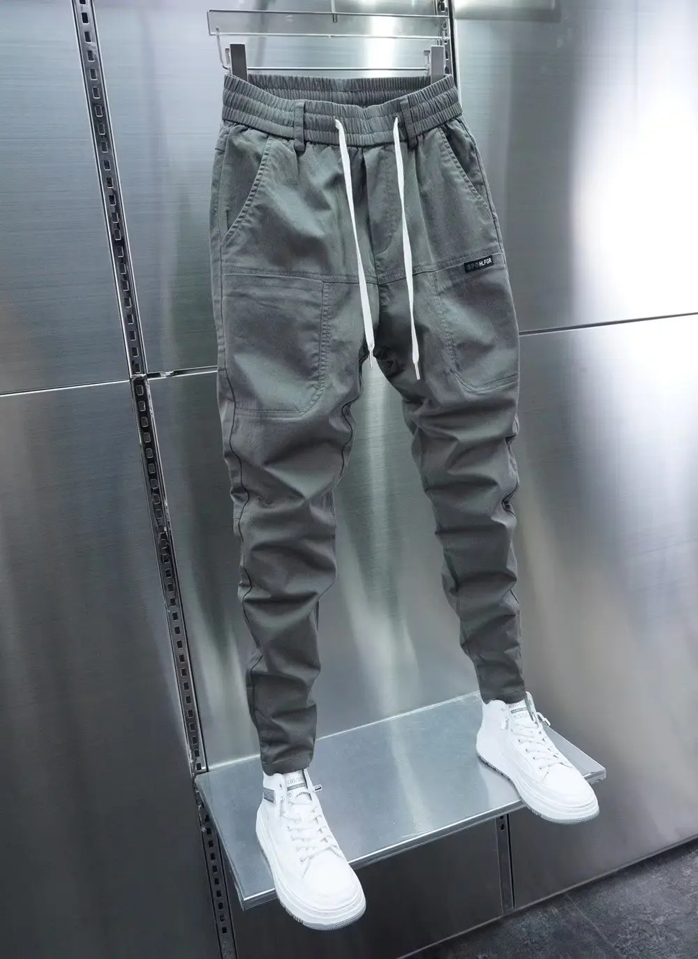 Calças de algodão para homens e mulheres, moletom casual Hip Hop Joggers, calças harém, moda harajuku, verão