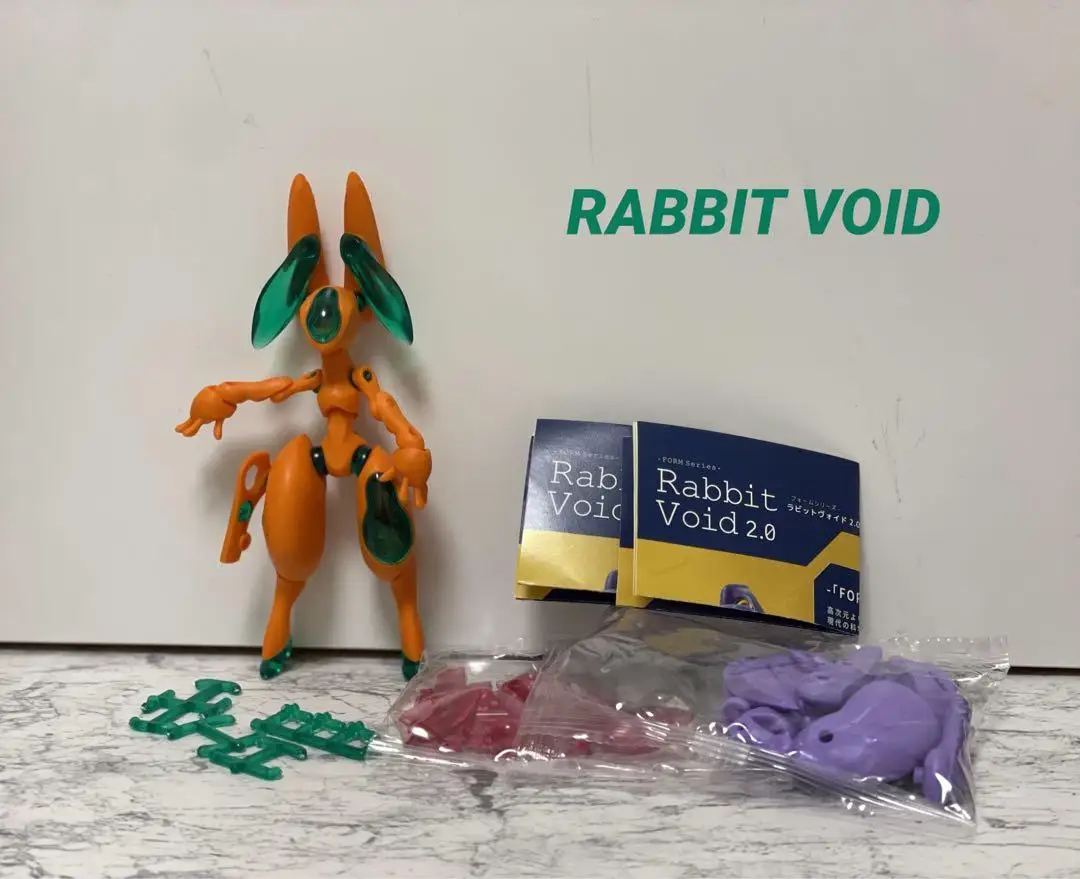 SO-TA capsule toys kawaii FORM Series Rabbit Void 2.0 Studio cool purple robot bunny warrior movable figures match 1/12 scale