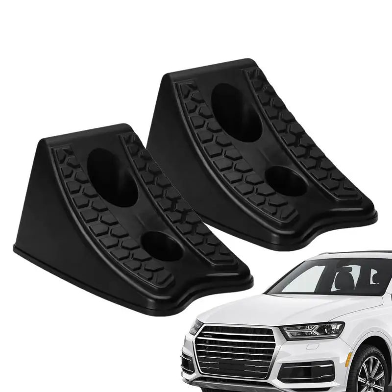 Car Wheel Parking Stopper 2pcs Car Wheel Stopper Block Movable Anti-slip Parking Stopper For Garage Safety Parking Block