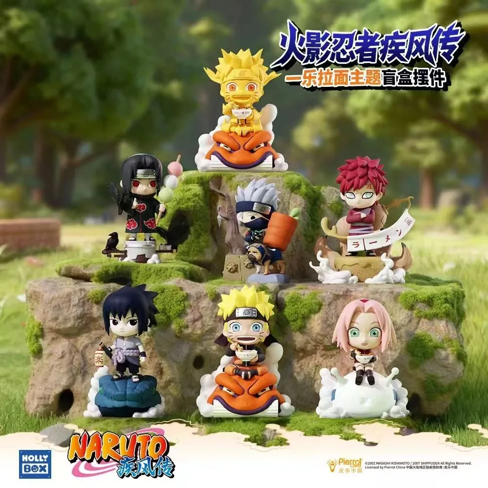

HOLLYBOX NARUTO Shippuden Ichiraku Ramen Series слепая коробка Наруто Саске аниме фигурка сустав подвижная модель коллекция игрушка в подарок