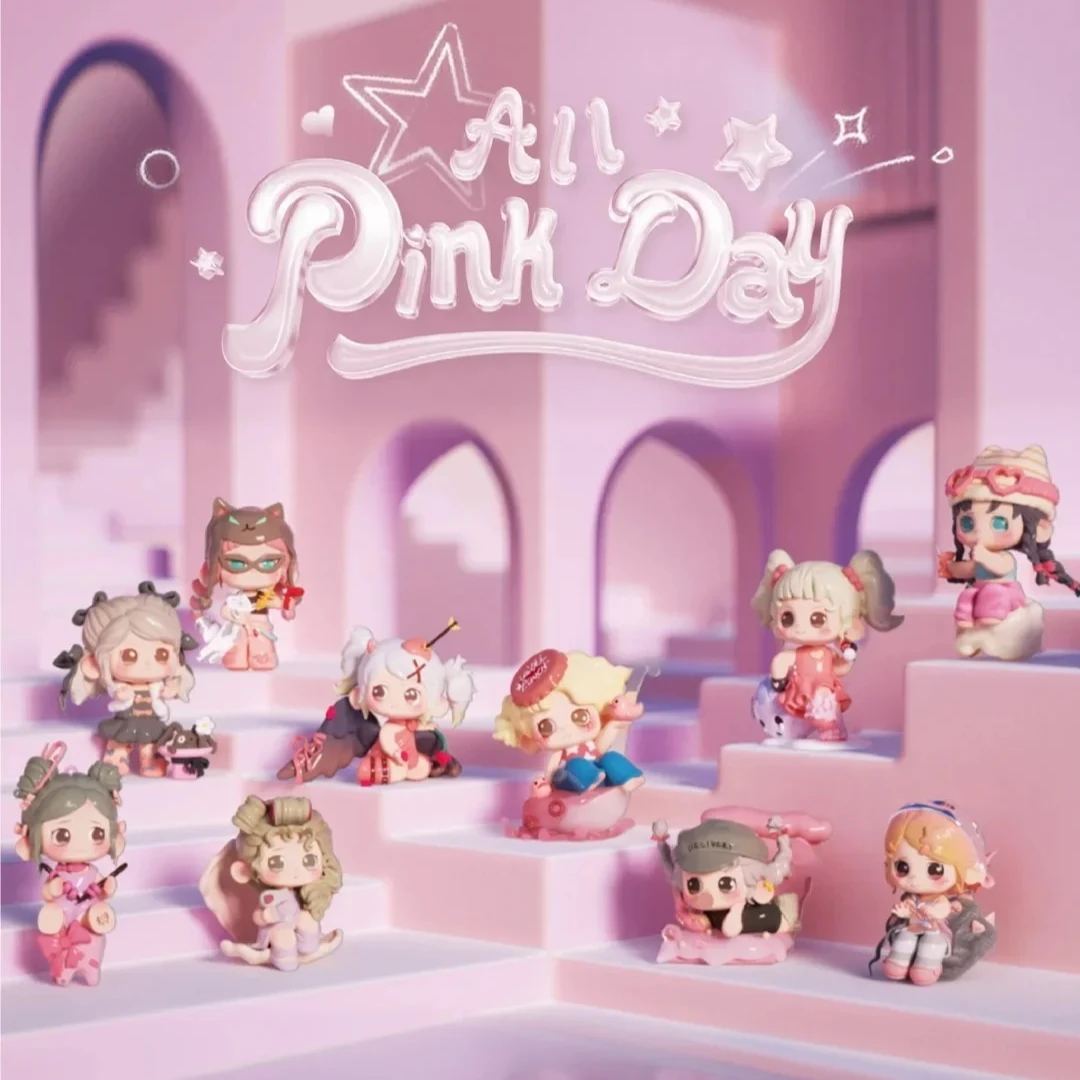 

Hyeone OONA V2 All Pink Day Series Blind Box Kawaii Anime Action Figure Ornaments Mystery Box Dolls Surprise Girls Toys Gift