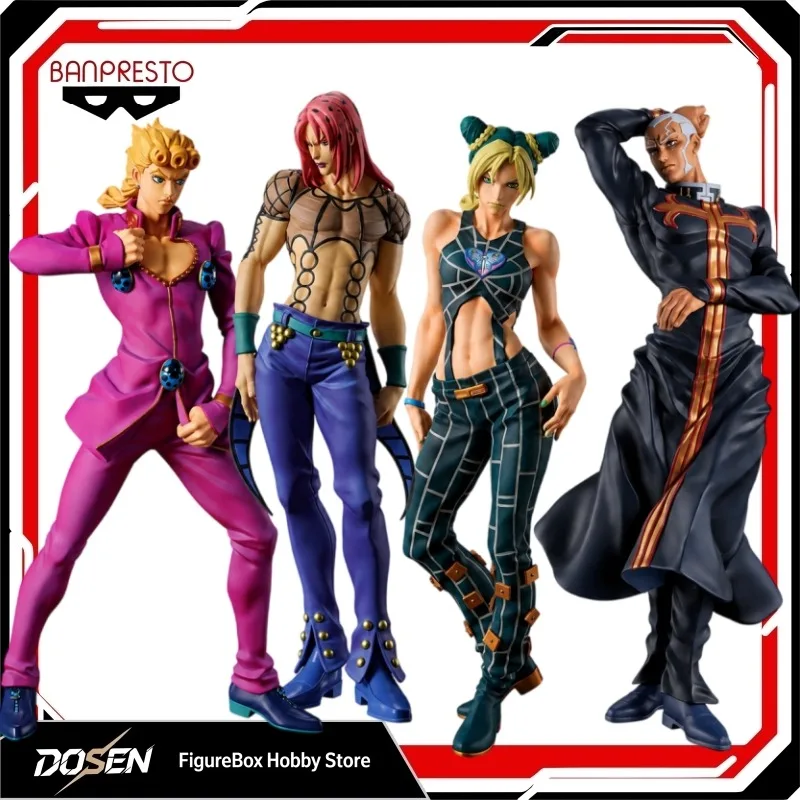 In Stock Original Banpresto JoJo's Bizarre Adventure Giorno Giovanna Diavolo Jolyne Cujoh Enrico Pucci Figure Collectible Model