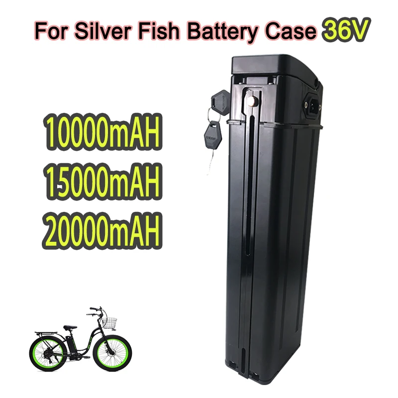 

36V 10AH 15AH 20AH Lithium Silver Fish Batterie Akku for 350W 500W 750W 1000W Li-ion Battery Pack