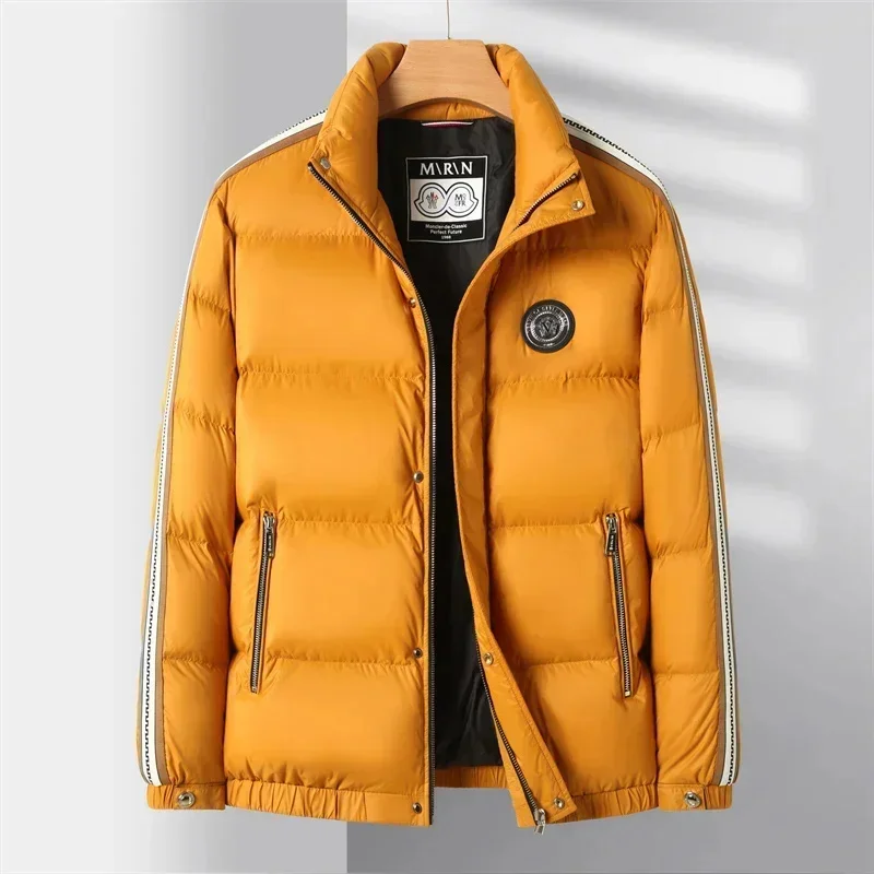 Super Luxury Down Jacket Designer Clothing Men 2025 Winter New Thick Short Coat Lightweight Tops Premium Goose