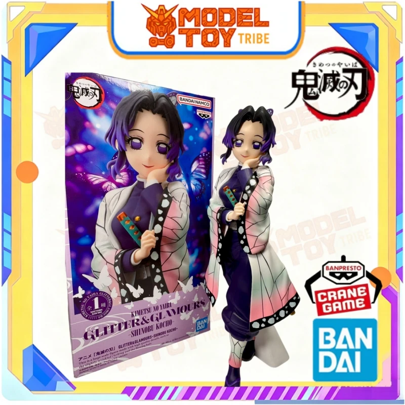 

In-Stock Japan Bandai Original Anime Banpresto Kimetsu no Yaiba GLITTER&GLAMOURS Shinobu Kocho(22cm) Prize Figure Model Toy gift