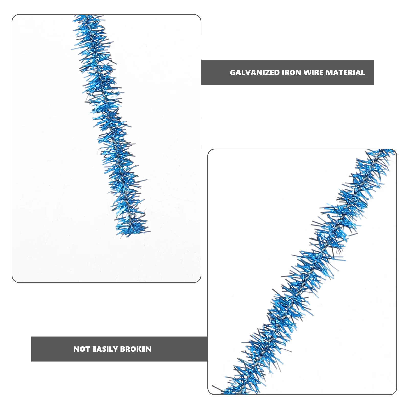 

100Pcs 30cm Length DIY Twisted Stems for Children Educational Craft Material Colorful Birthday Party Decorations Xmas Ornament