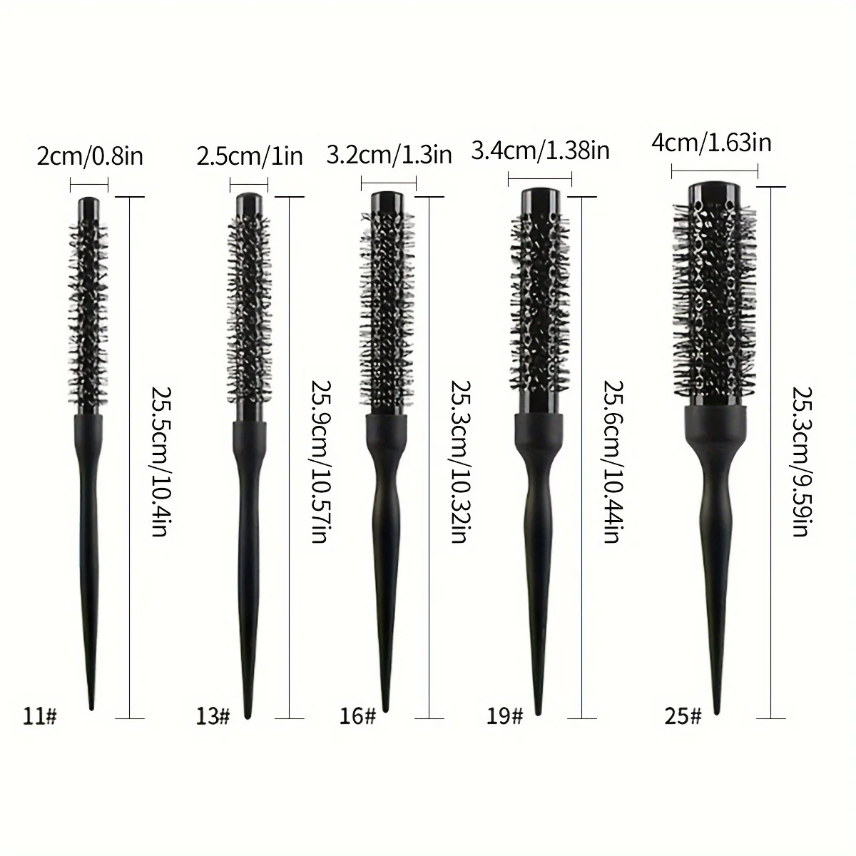 Hairdressing Tools, Aluminum Tube Curling Comb, Hair Styling Comb, Hair Salon Styling Aluminum Tube Comb