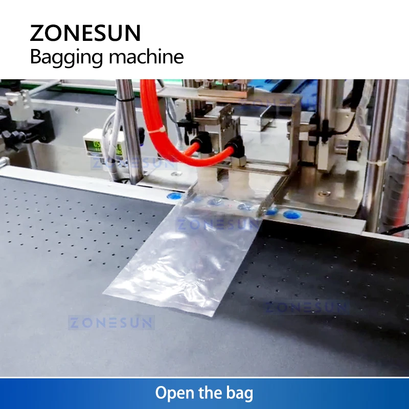 Sistem Bagging Otomatis Zonesun ZS-ZD200 - Mesin Bagging Horizontal Otomatis untuk Pengemasan Efisien