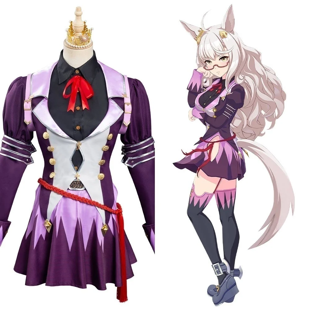 

Anime Umamusume Pretty Derby Cosplay Biwa Hayahide Dress Costumes Halloween Carnival Custom Make