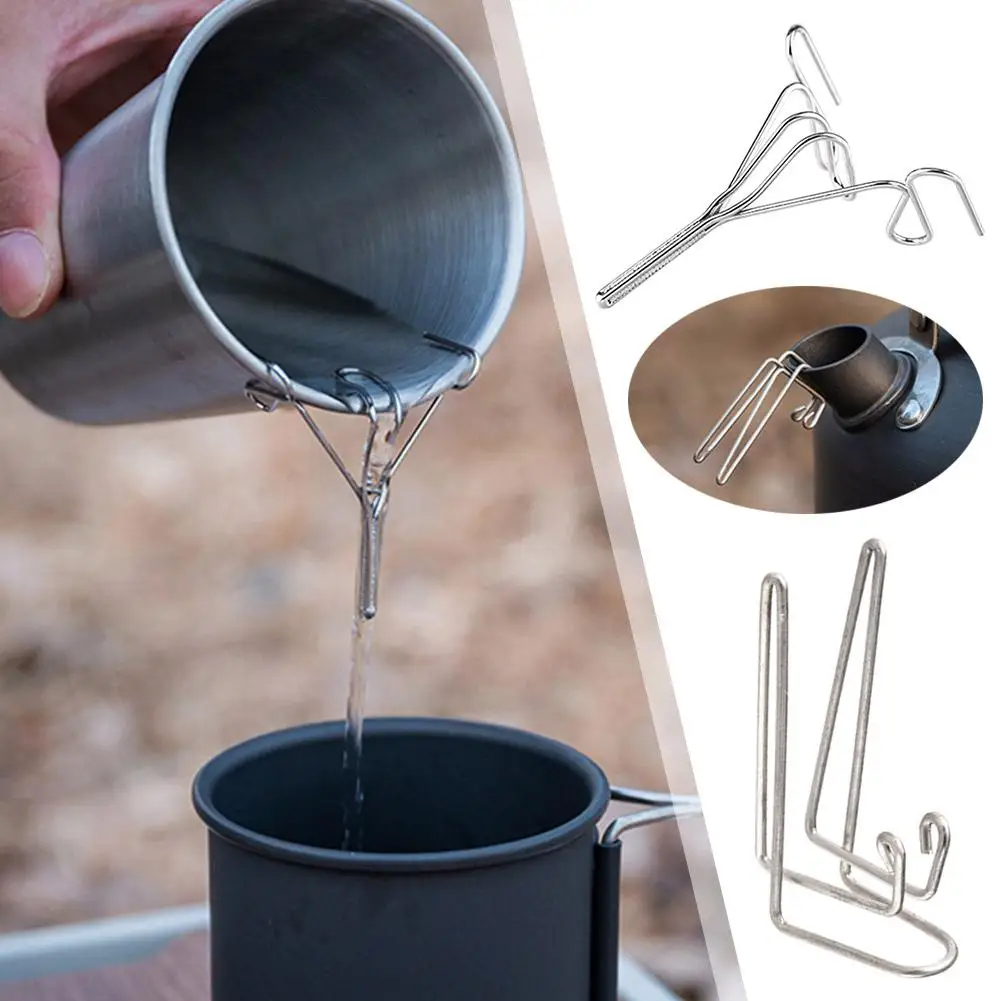 Coffee Spout Control Fitting Directs Stainless Steel Camping Drip Coffee Spout Accessories For Hiking Backpacking Travel 1p D2C5