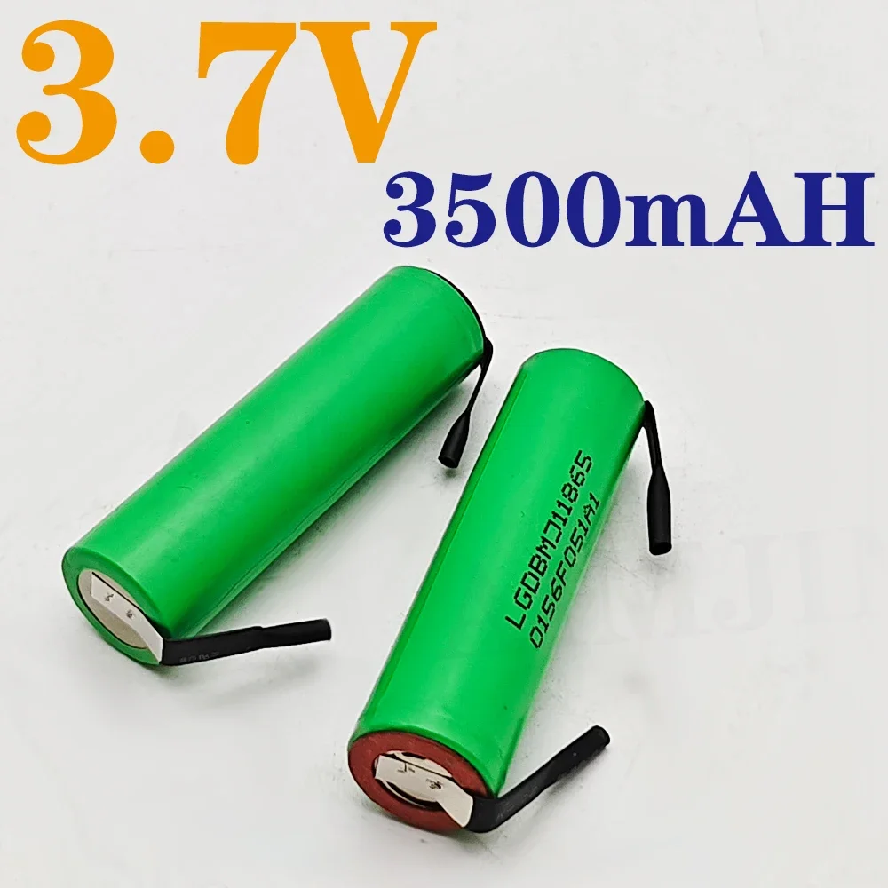 

MJ1 DIY nickel 3.7V 3500mAh 18650 lithium rechargeable battery, suitable for 18650 battery pack+DIY nickel