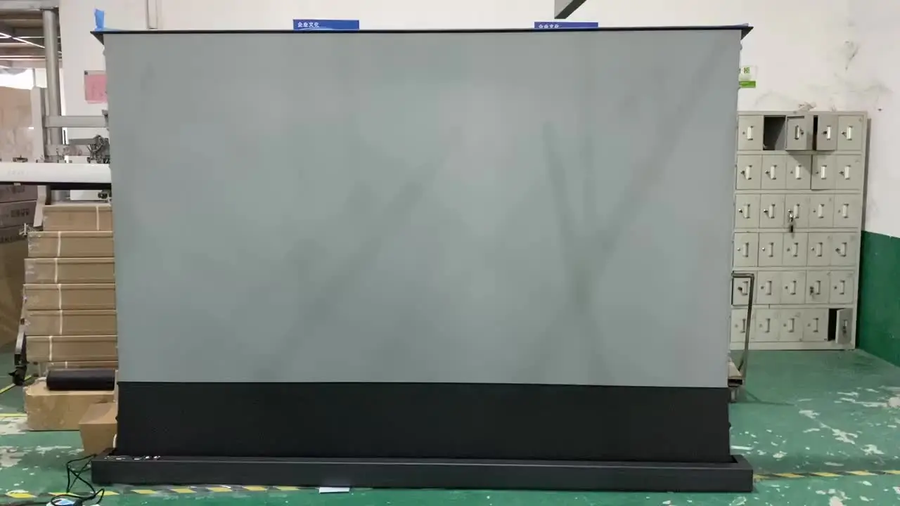 XY SCREENS 100インチ 4K UHD 電動昇降式プロジェクタースクリーン