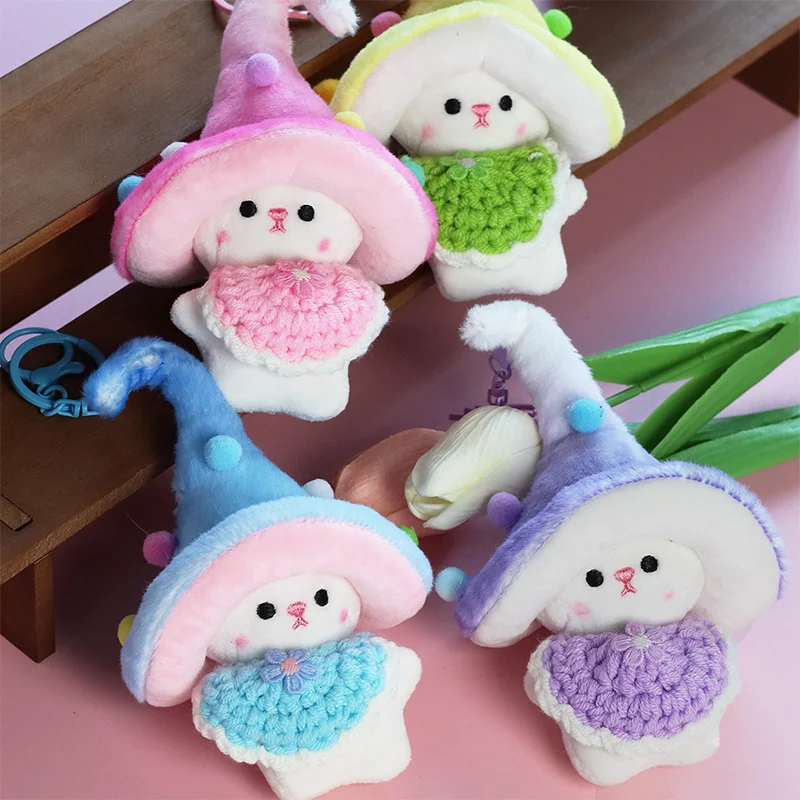 

Mushroom Plush Stuffed Toys Kawaii Rabbit Mushroom Elf Doll Pendant Keychain Birthday Creative Gift For Kids Friends