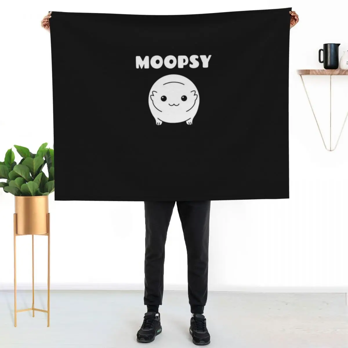 

Moopsy Throw Blanket Long Lasting Soft Plush Blanket for Daily Use