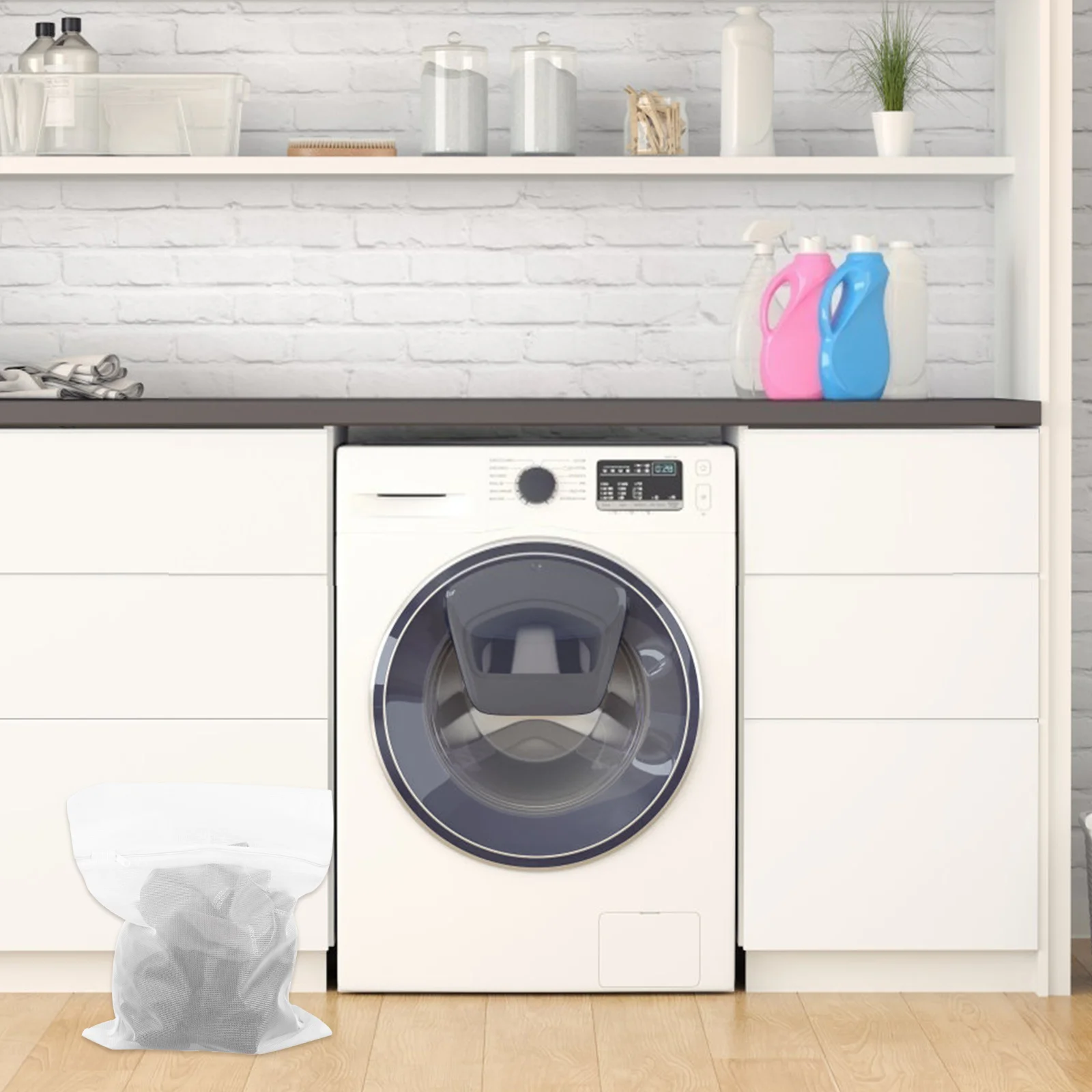 

3Pcs Washing Mesh Laundry Bags Clothes Bras Washing Net Bags Travel Portable Reusable Pouches Laundry Pouches