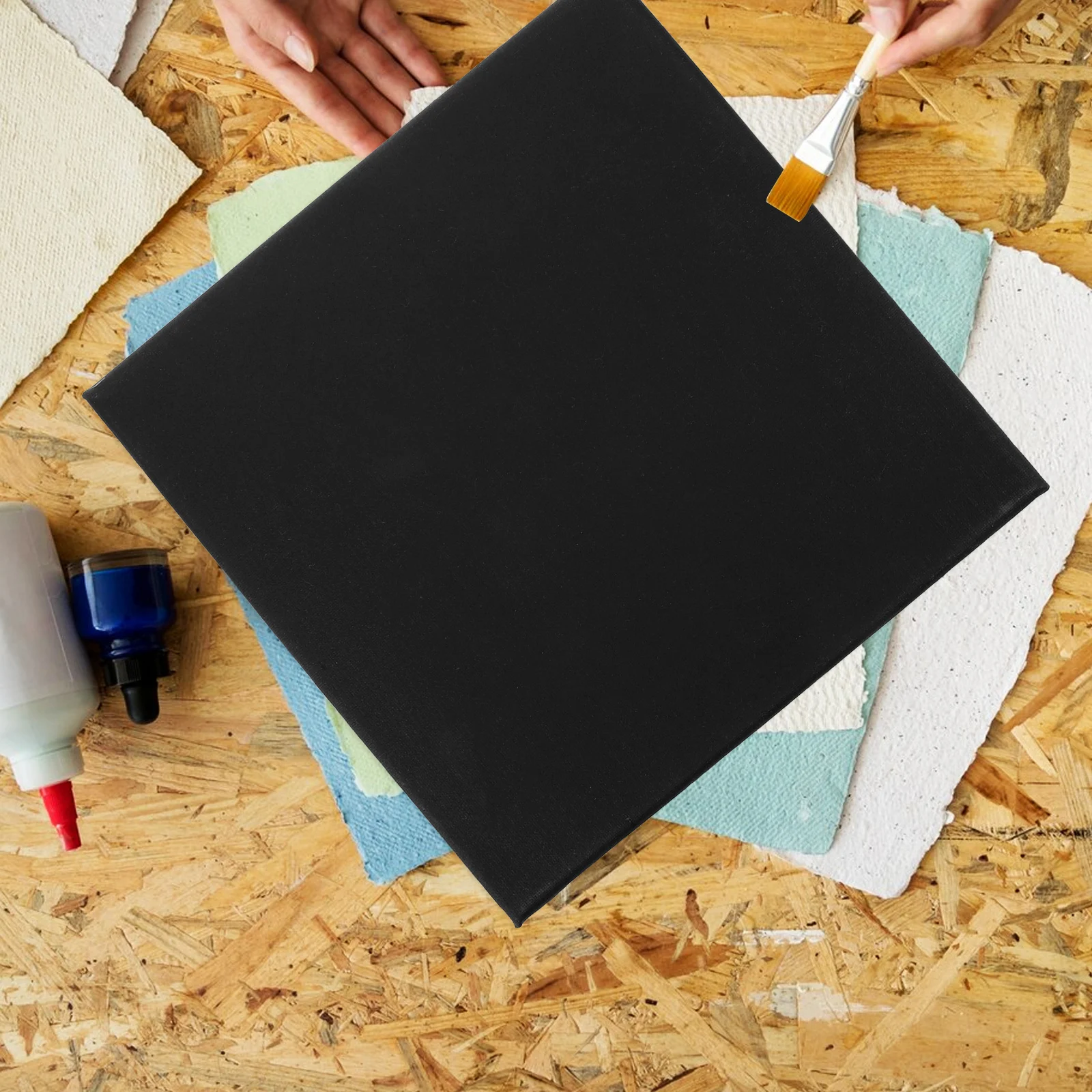 

Black Canvas Panel Oil Painting Board Durable Stretched Canvas for Art Painting and DIY Decoration Oil Paint Board