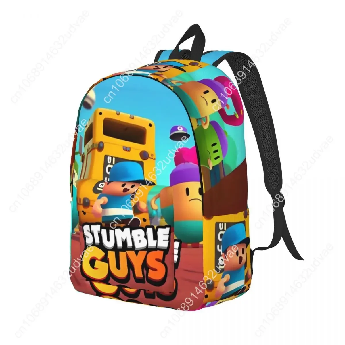 Stumbleguys Funny Game Backpack for Boy Girl Kids Student School Bookbag Gaming Daypack Kindergarten Primary Bag Sports