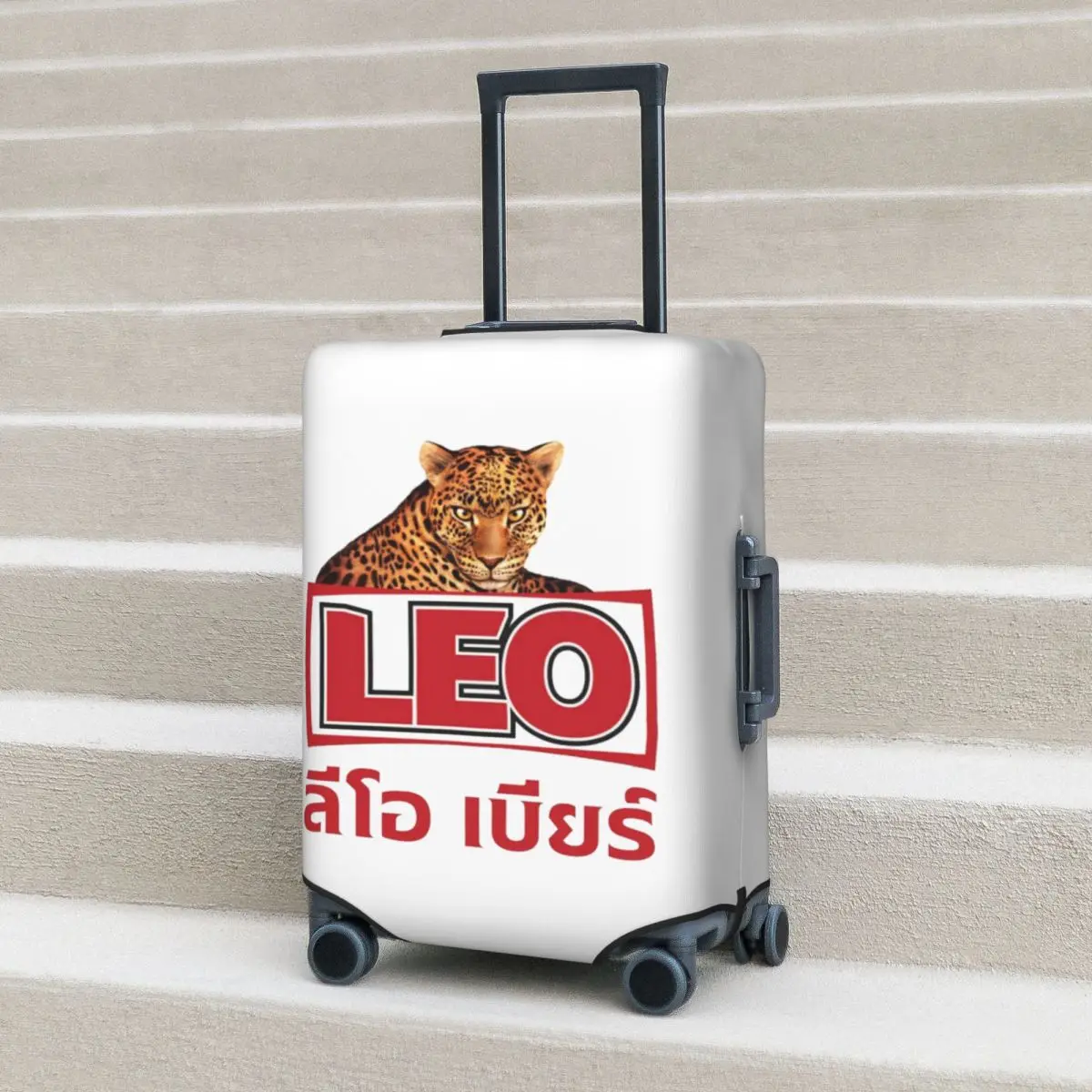 

Leo Beer Bangkok Suitcase Cover Protection Elastic Trip Luggage Protector Covers for 18-32 Inch