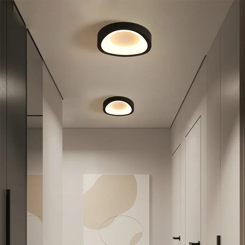 

LED Postmodern Ceiling Light Minimalist Indoor Lighting for Corridor Hallway Irregular Circle Balcony Decorate Luster Lights