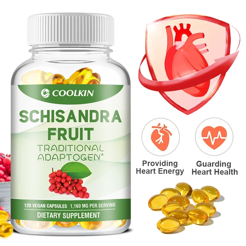 Organic Schisandra Capsules - Enhance Immunity, Detox, Relieve Stress