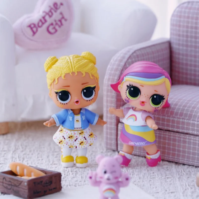 MGA LO L Surprise Ball Disassembly Cute Decryption Detective Team Doll Blind Box Carestars Rainbow Bear Doll Girl Princess Doll