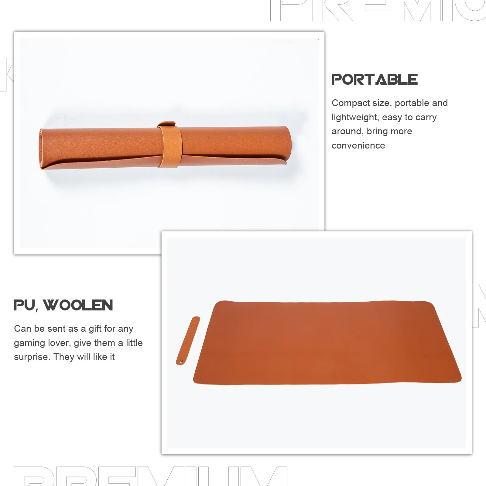 Office PU Desk Mat Large Mouse Pad Desk Protector for Home Multifunction Laptop Writing Pad Office Mouse Mat