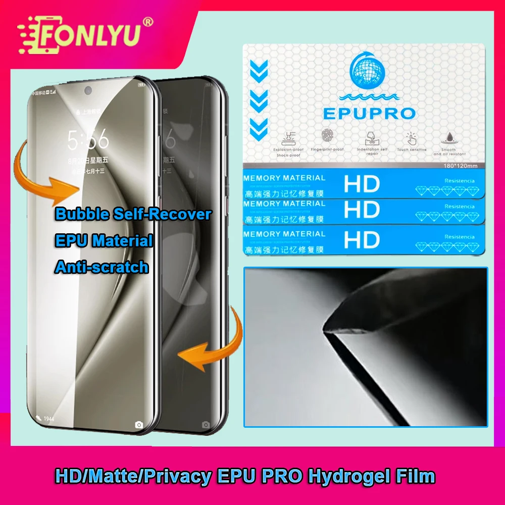 

FONLYU Super Repair HD Clear Pelicula Hydrogel Film Flexible Hydraulic Sheet EPU Soft Micas Mechanic Cutting Machine Plotter