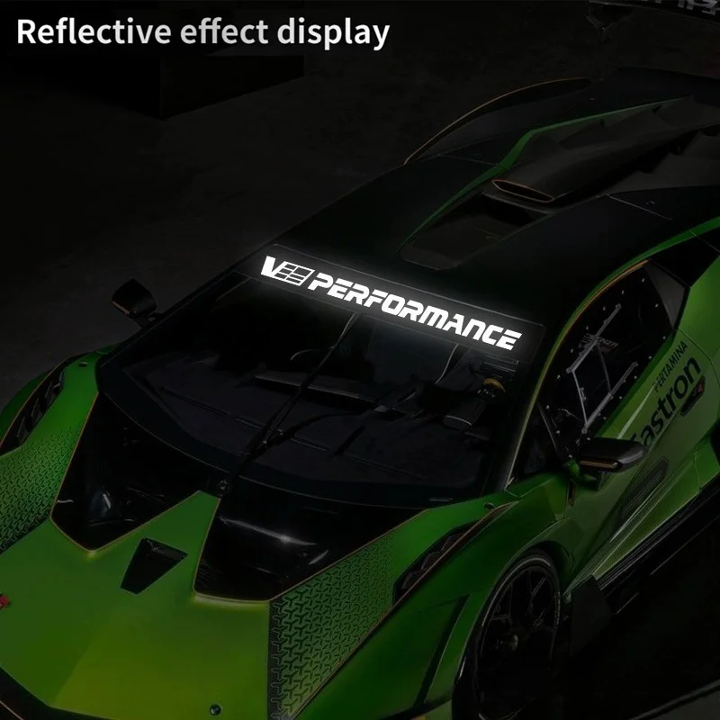 V Performance Car Front Windshield Sticker Styling Windscreen Decals Truck Vinyl Wraps Waterproof Decoration Auto Accessories