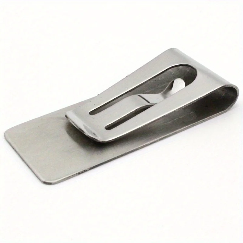 3pcs  Men'S Silvery Money Clip, Mini, Slim, Pocket, ID, Credit Card Folder, Metal Bill Clamp, for Male