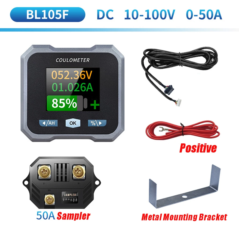 

Smart Battery Mon-itor With Shunt Bluetooth Ammeter Bluetooth Battery Mon-itor Voltmeter Battery Handlebar Bracket