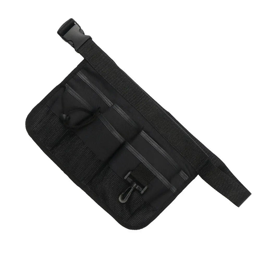 Sac de ceinture pour outils de jardinage, noir, robuste, réglable, taille de jardin, pochette suspendue, tablier à outils, sac de ceinture pour outils de jardinage