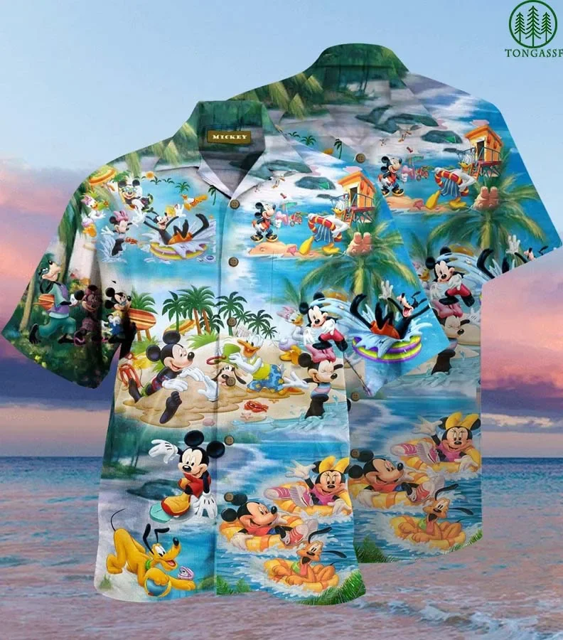 Mickey Hawaiian Shirt For Men Daisy Pluto Disney Picnic Hawaiian Shirt