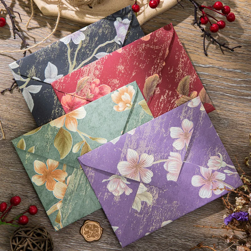 

10 шт. роскошных винтажных конвертов с тисненым узором, элегантные конверты для приглашений, идеально подходят для свадеб